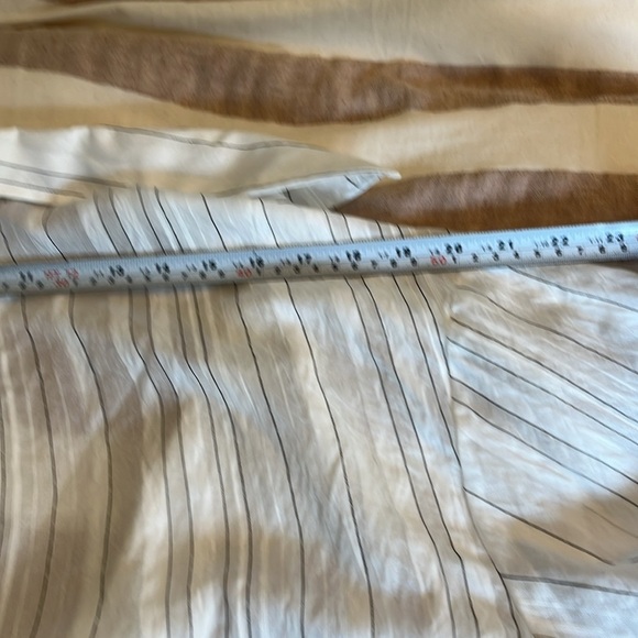 MNG Zaro Stripe Shirt Oversize   Size 8 Effortless Chic - Picture 13 of 17